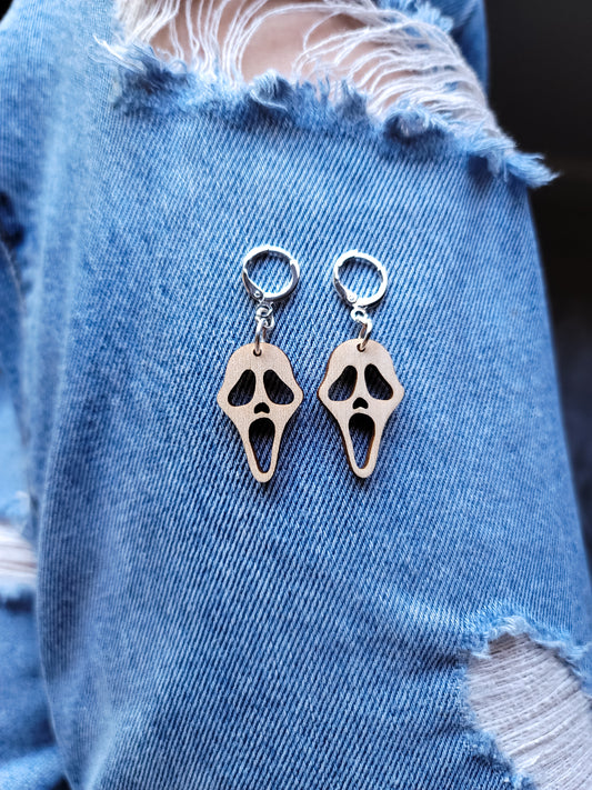 6. Ghostface Earrings Silver