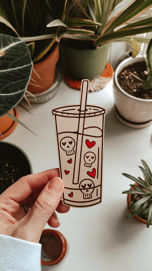 An Original Size - Skully Loves Iced Coffee [Iced Drink]