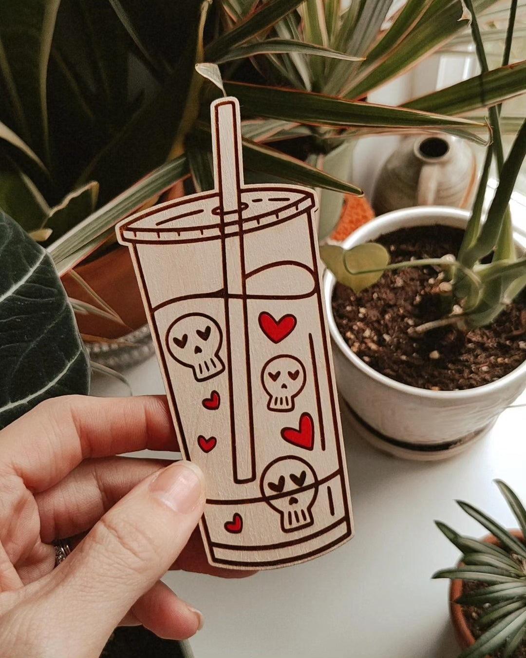Spooky Valentine Iced Coffee [Iced Drink]