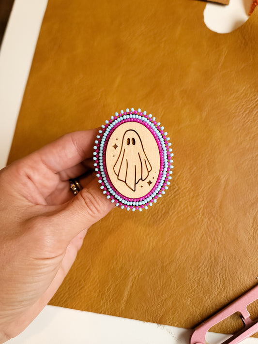 1. Pin - Beaded Ghosty